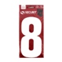 Securit White Self Adhesive Wheelie Bin Numbers Pack 2