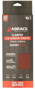Abracs Orbital Clamped Sanding Sheet Coarse 115mm x 280mm 60g