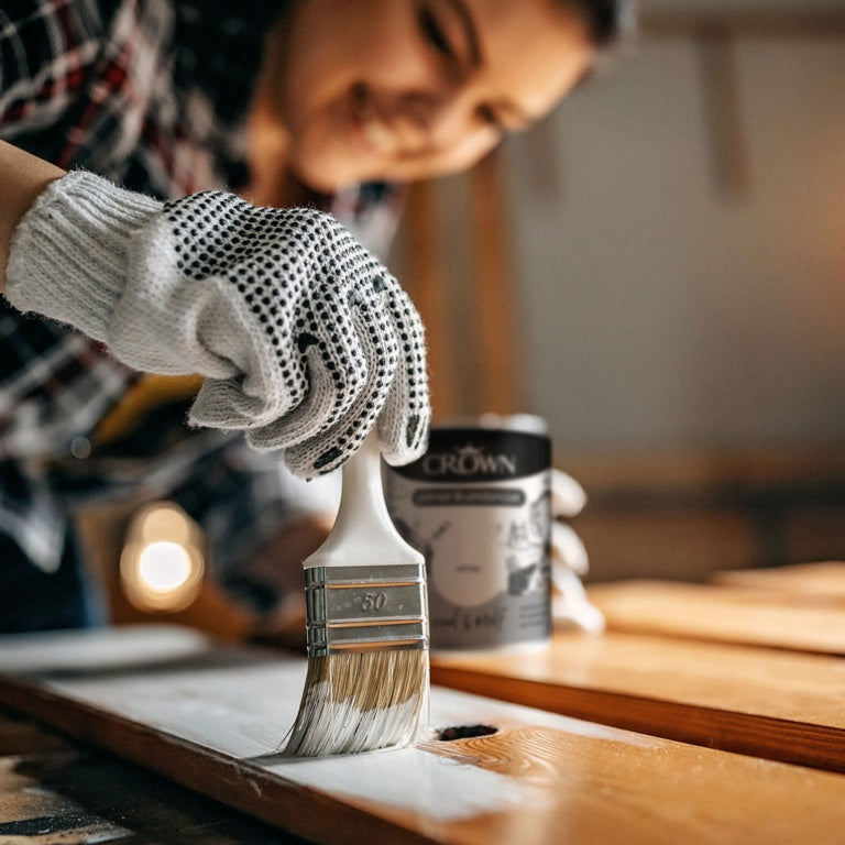 Crown Wood & MDF Primer & Undercoat 750ml White