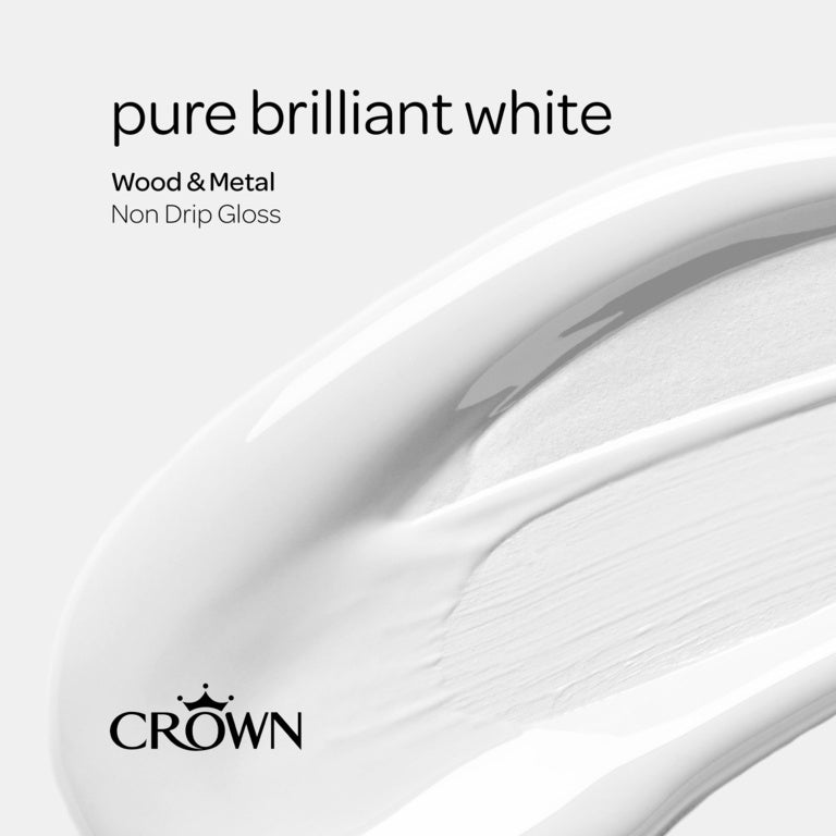 Crown Non Drip Gloss Pure Brilliant White 750ml