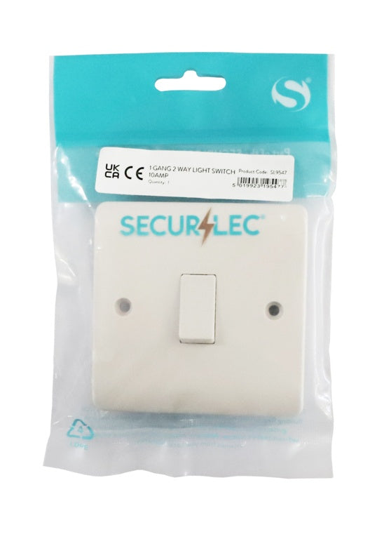 Securlec 1 Gang 2 Way Light Switch