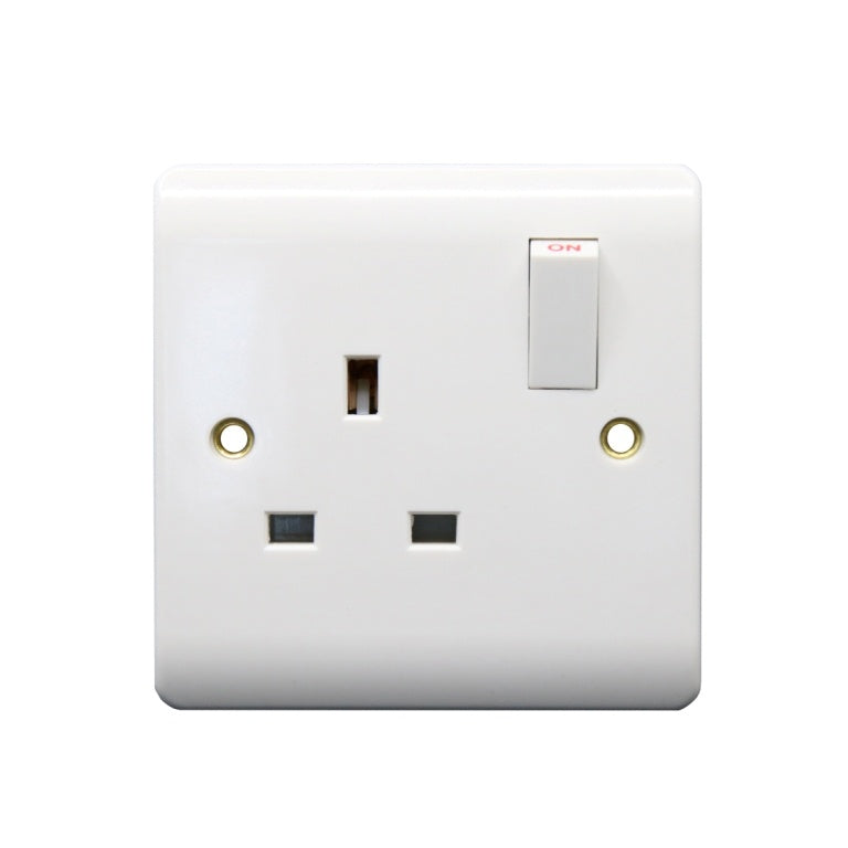 Securlec 1 Gang Switched Socket Double Pole