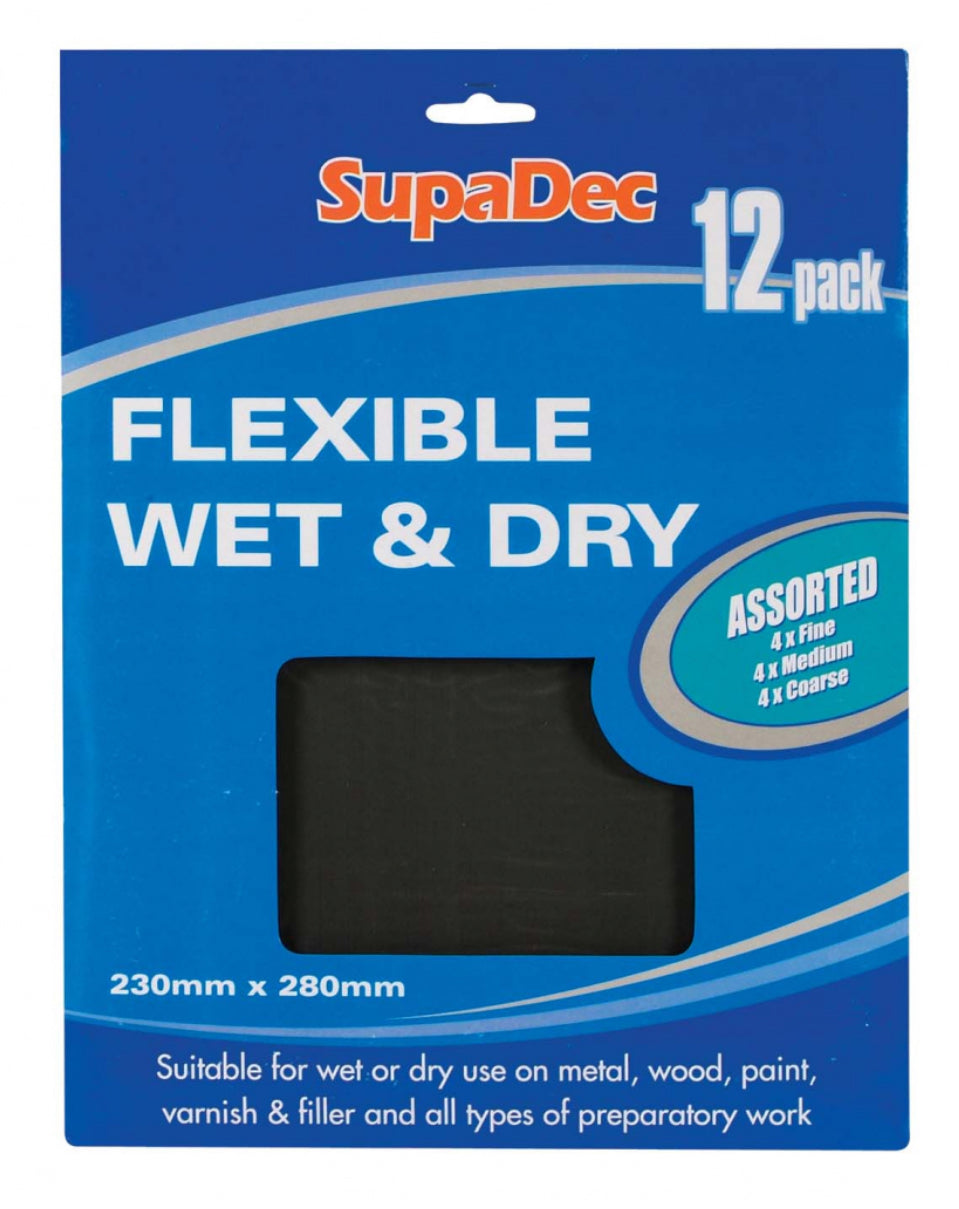SupaDec Flexible Wet & Dry Paper

Assorted Pack 12