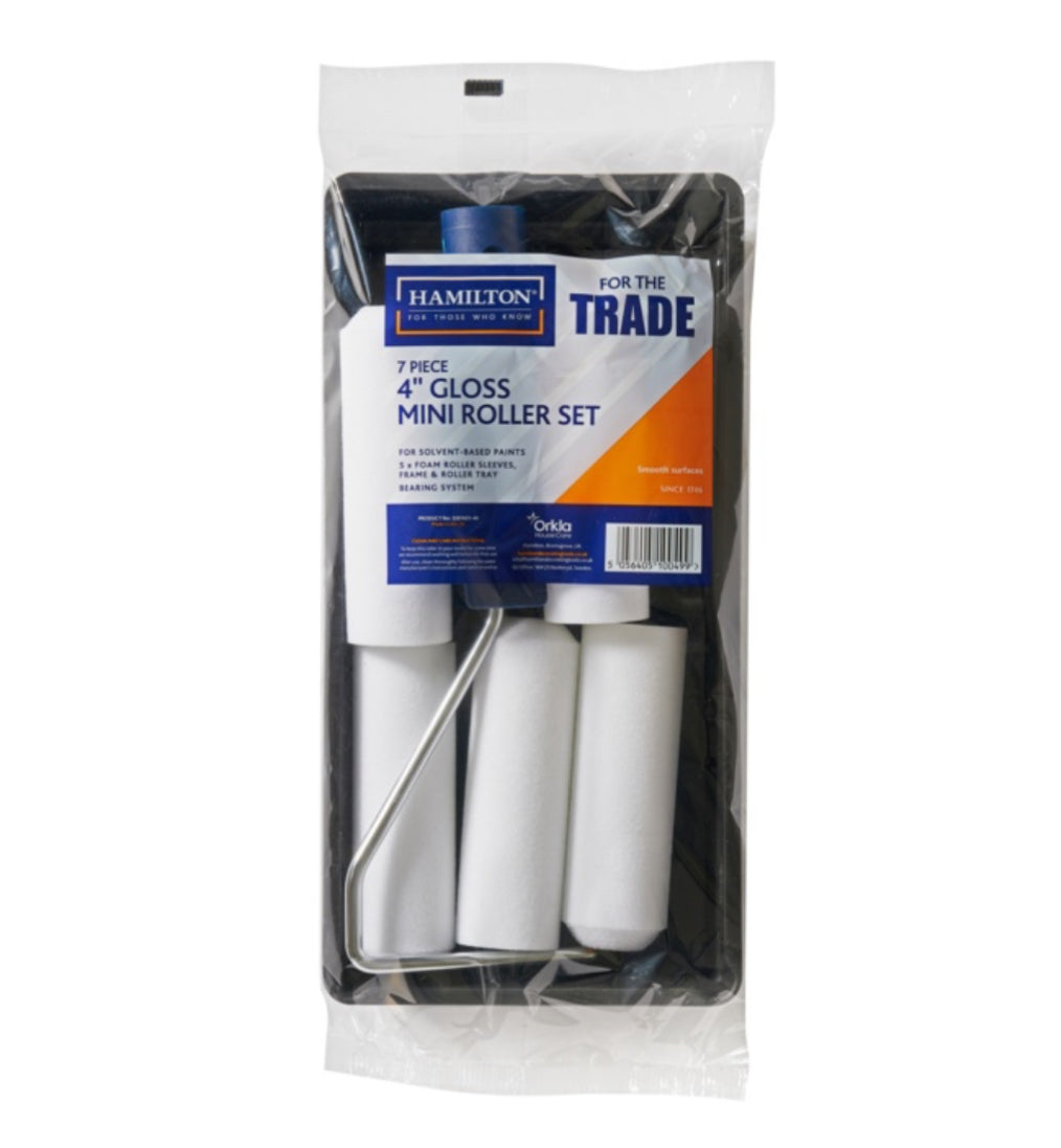 Hamilton For The Trade Mini Gloss Roller Set 4"